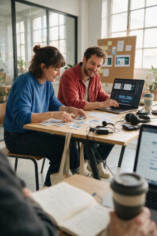 Séance de brainstorming au studio - Speedernet