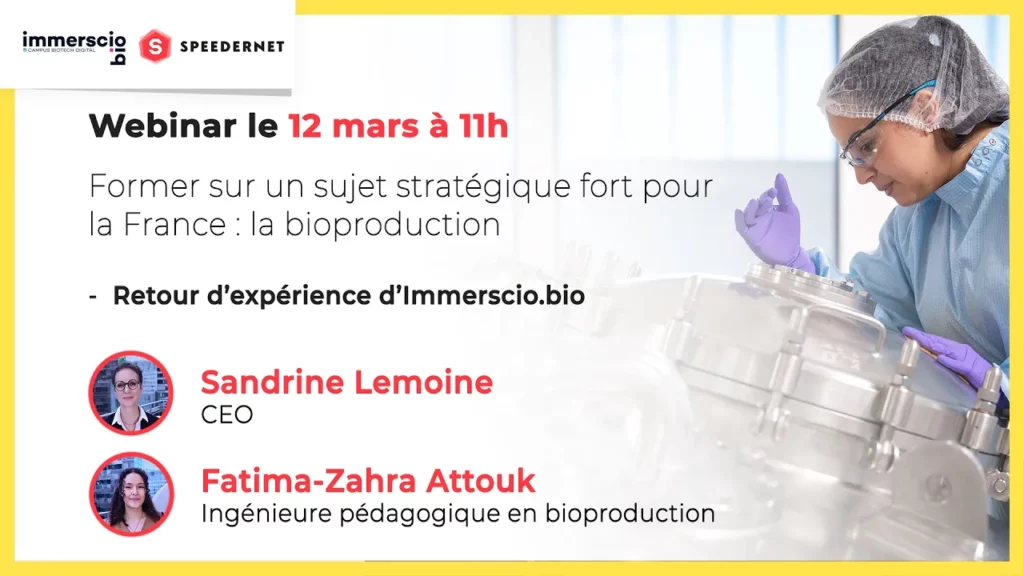 Webinar Immerscio bio industrie de souveraineté - Speedernet