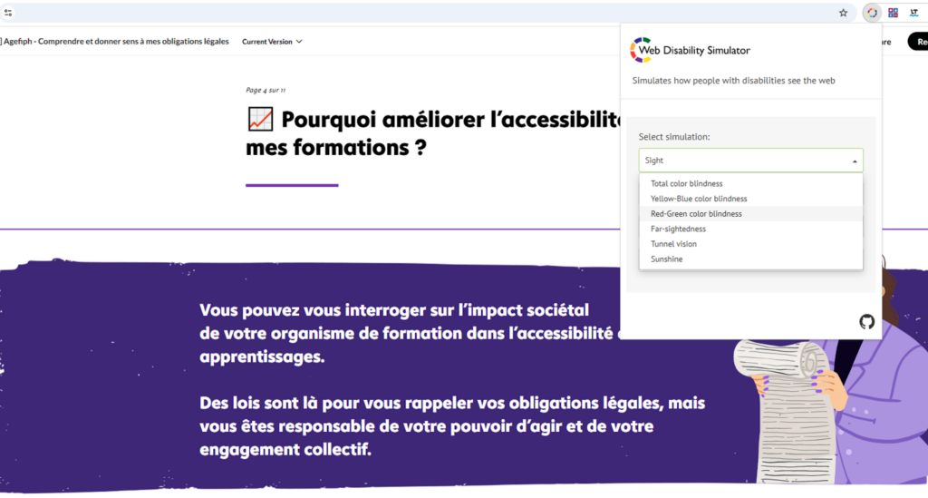 Add-on de contrôle d'accessibilité navigateur - Speedernet